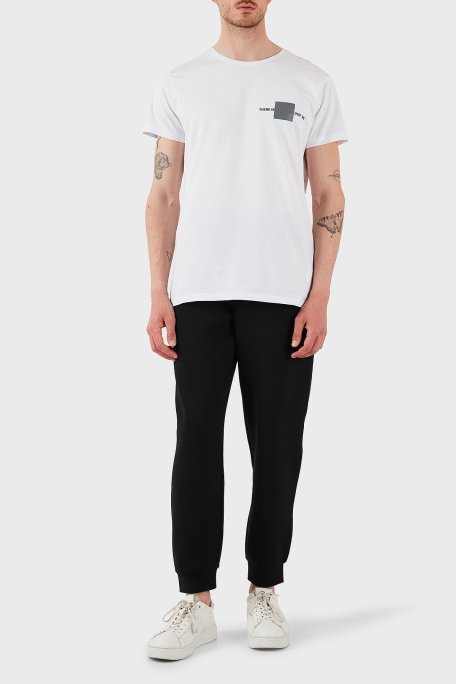 Armani Exchange Streç Pamuklu Regular Fit Normal Bel Ribanalı Paça Jogger Erkek Pantolon XM000744 AF13047 UC001 SİYAH - 2