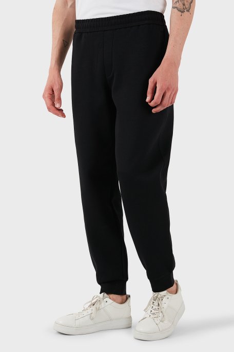 Armani Exchange Streç Pamuklu Regular Fit Normal Bel Ribanalı Paça Jogger Erkek Pantolon XM000744 AF13047 UC001 SİYAH - 3