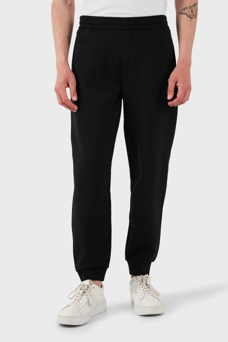 Armani Exchange Streç Pamuklu Regular Fit Normal Bel Ribanalı Paça Jogger Erkek Pantolon XM000744 AF13047 UC001 SİYAH - 4
