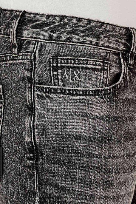 Armani Exchange Streç Pamuklu Skinny Fit Normal Bel Dar Paça Jeans Erkek Kot Pantolon XM000070 AF13264 M8088 GRİ - 5