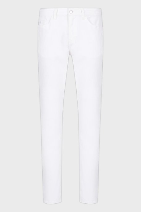 Armani Exchange Streç Pamuklu Slim Fit Normal Bel Dar Paça Jeans Erkek Kot Pantolon XM000070 AF14267 U0001 BEYAZ - 5
