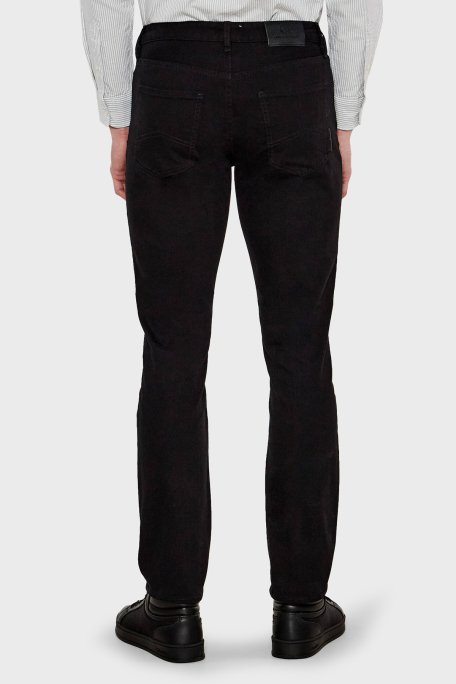 Armani Exchange Streç Pamuklu Slim Fit Normal Bel Dar Paça Jeans Erkek Kot Pantolon XM000070 AF14267 UC001 SİYAH - 3