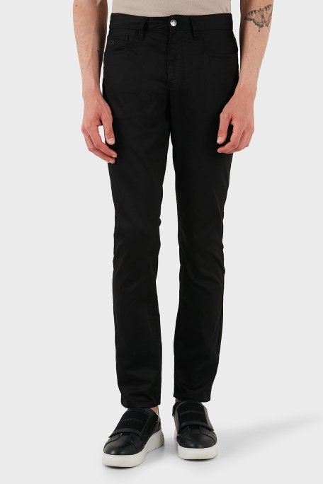 Armani Exchange Streç Pamuklu Slim Fit Normal Bel Düz Paça Erkek Pantolon XM000070 AF13236 UC001 SİYAH - 6
