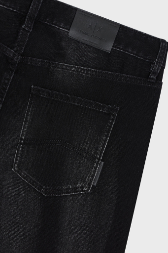 Armani Exchange Streç Pamuklu Slim Fit Normal Bel Düz Paça Jeans Erkek Kot Pantolon XM000049 AF13266 MC002 SİYAH - 5