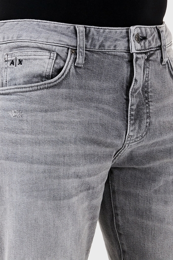 Armani Exchange Streç Pamuklu Slim Fit Normal Bel Düz Paça Jeans Erkek Kot Pantolon XM000049 AF14656 M8088 GRİ - 5