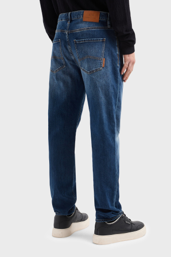 Armani Exchange Streç Pamuklu Slim Fit Normal Bel Düz Paça Jeans Erkek Kot Pantolon XM000070 AF12965 MB002 MAVİ - 4