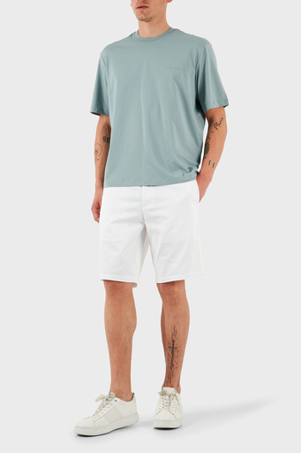 Armani Exchange Streç Pamuklu Slim Fit Normal Bel Erkek Short 8NZS42 ZN1RZ 1100 BEYAZ - 1