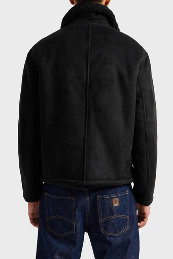 Armani Exchange Süet Logolu Regular Fit Mono Yaka Erkek Mont 6DZB03 ZE1FZ 1200 SİYAH - 7