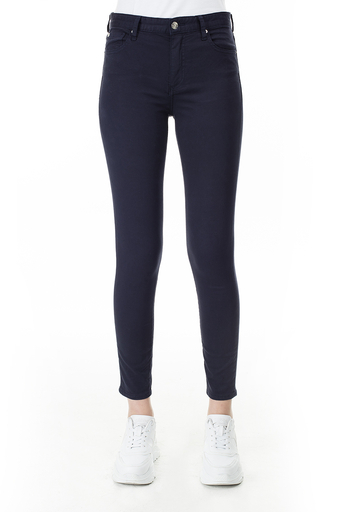 Armani Exchange Super Skinny Fit J10 Jeans Bayan Kot Pantolon 3HYJ10 YNSSZ 1593 LACİVERT - 2