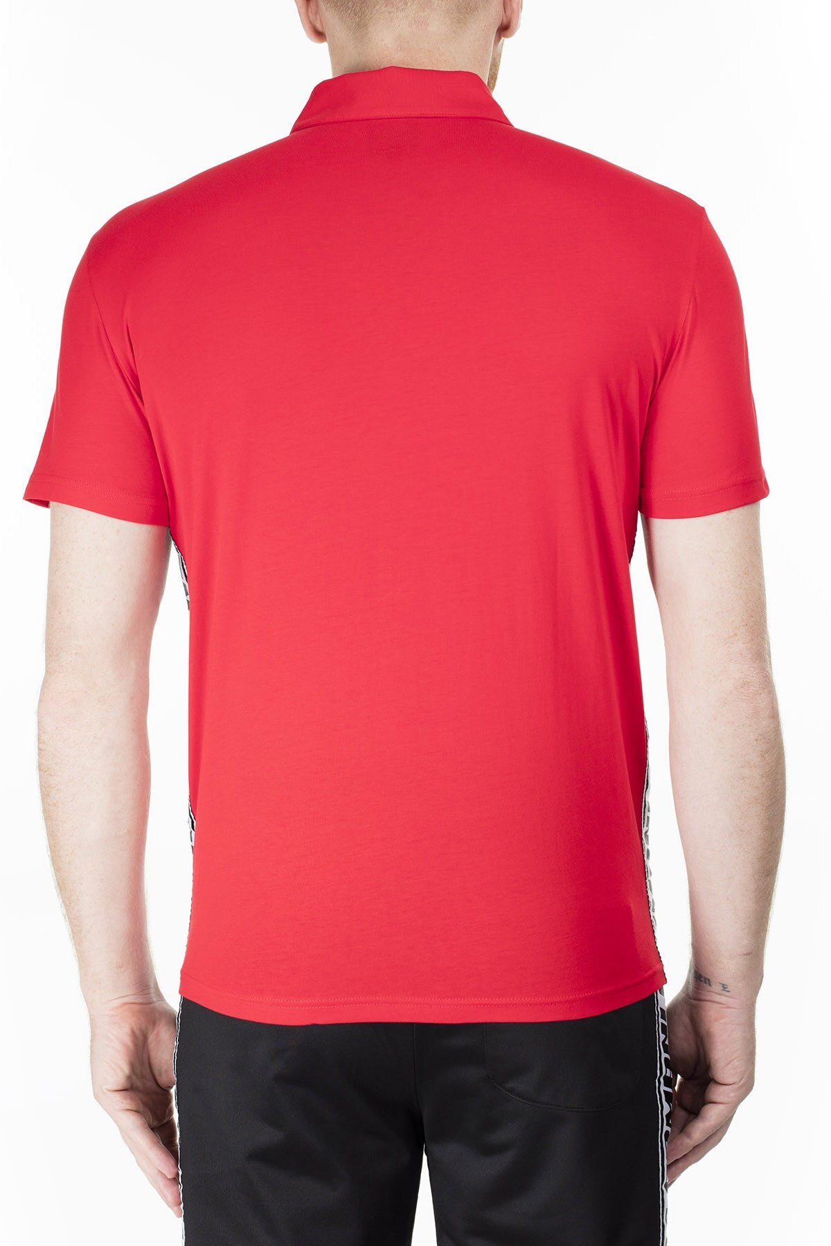 Armani Exchange T Shirt Erkek Polo 3HZFFM ZJBVZ 1401 KIRMIZI