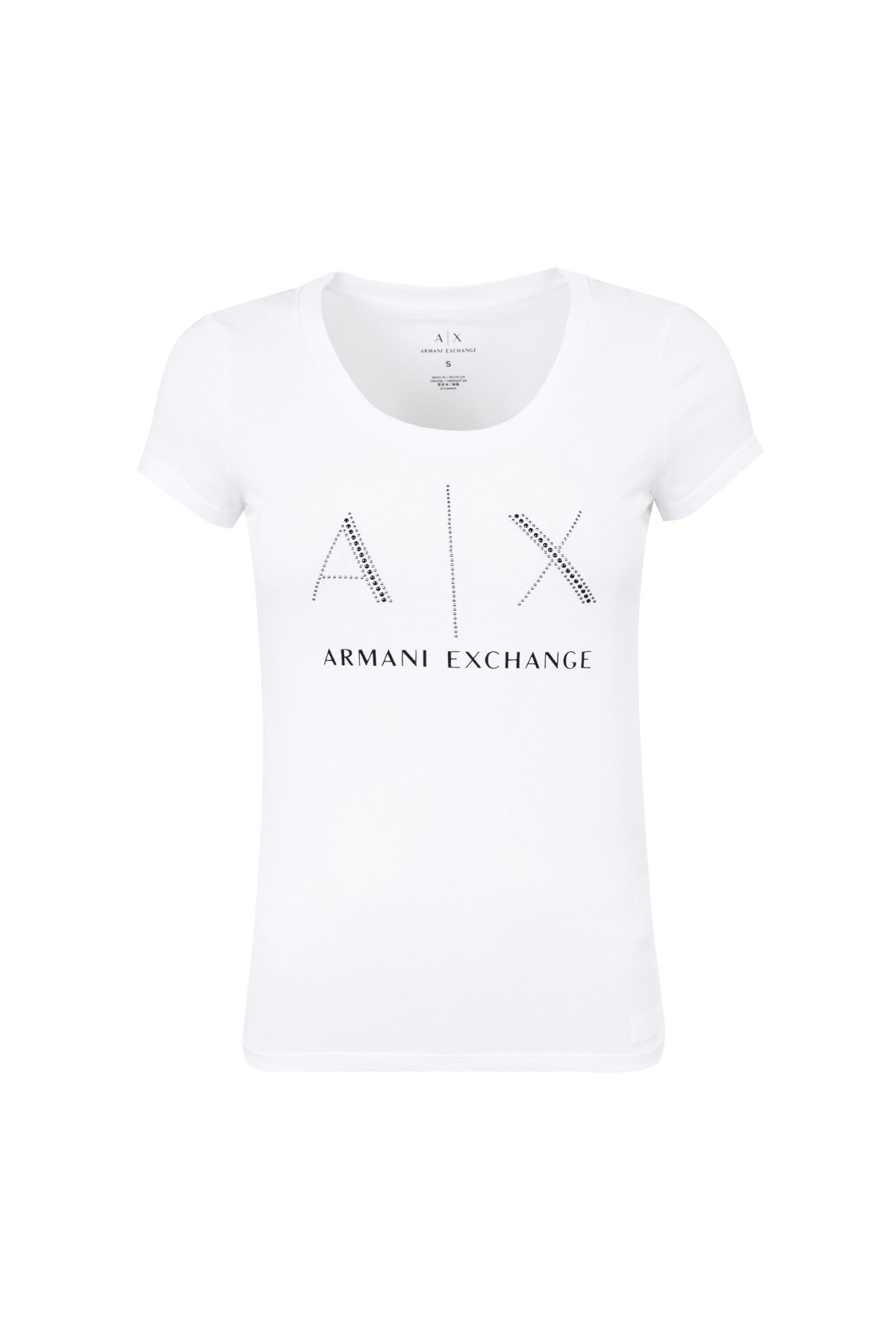 ARMANI EXCHANGE T SHIRT Kadın T Shirt 8NYT83 Y8A8Z 1100 BEYAZ