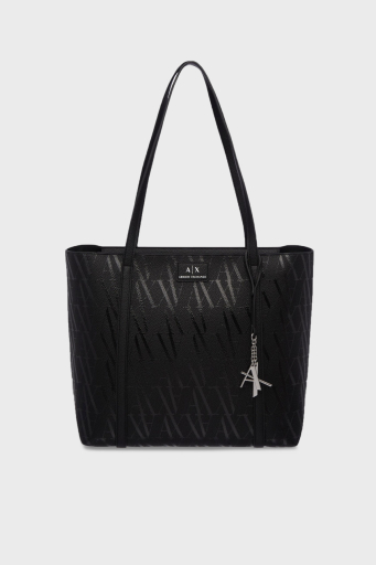 Armani Exchange Tamamı Logolu Omuz Askılı Bayan Çanta XW001199 AF15325 FC099 SİYAH - 1