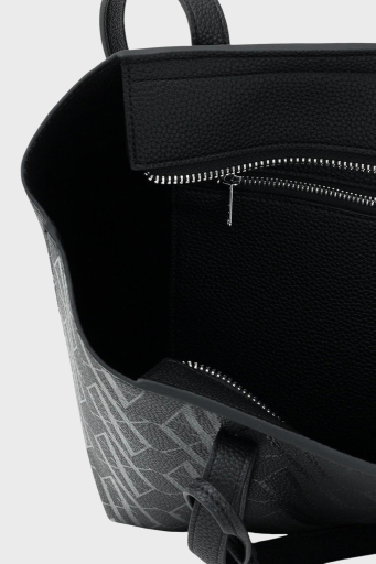 Armani Exchange Tamamı Logolu Omuz Askılı Bayan Çanta XW001199 AF15325 FC099 SİYAH - 5