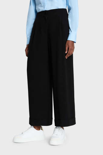 Armani Exchange Yüksek Bel Relaxed Fit Geniş Paça Bayan Pantolon 3DYP31 YN1QZ 1200 SİYAH - 7