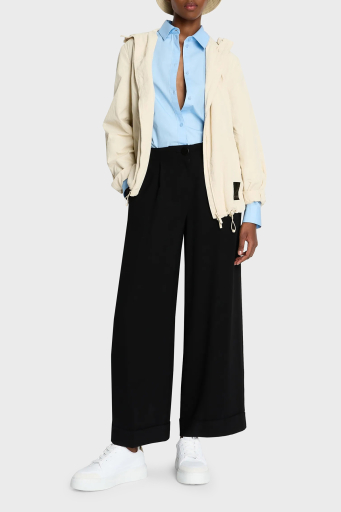 Armani Exchange Yüksek Bel Relaxed Fit Geniş Paça Bayan Pantolon 3DYP31 YN1QZ 1200 SİYAH - 9