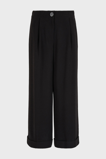 Armani Exchange Yüksek Bel Relaxed Fit Geniş Paça Bayan Pantolon 3DYP31 YN1QZ 1200 SİYAH - 12