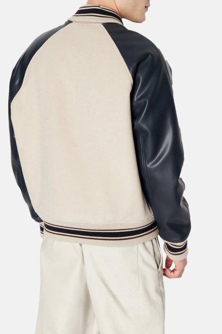 Armani Exchange Yünlü Kolej Yaka Regular Fit Bomber Erkek Ceket 6RZB21 ZNIKZ 49AJ BEJ - 3
