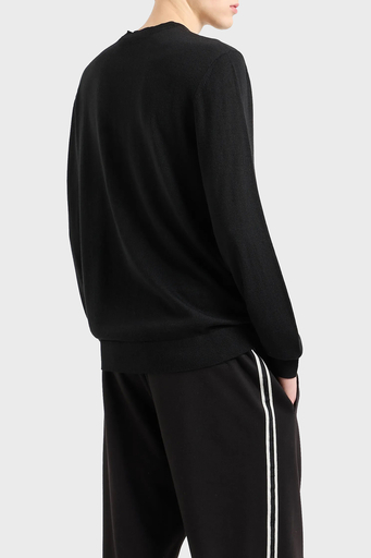 Armani Exchange Yünlü Regular Fit Bisiklet Yaka Erkek Kazak 8NZM5A ZM1YZ 1200 SİYAH - 7