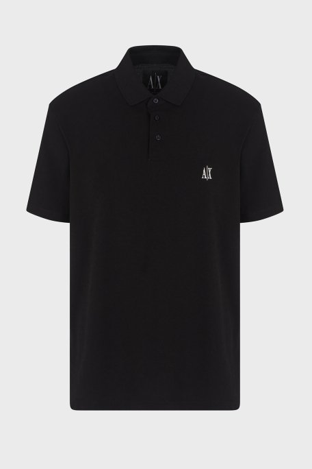 Armani Exchsnge % 100 Pamuk Regular Fit Düğmeli Erkek Polo Yaka T Shirt XM000367 AF13022 UC001 SİYAH - 10