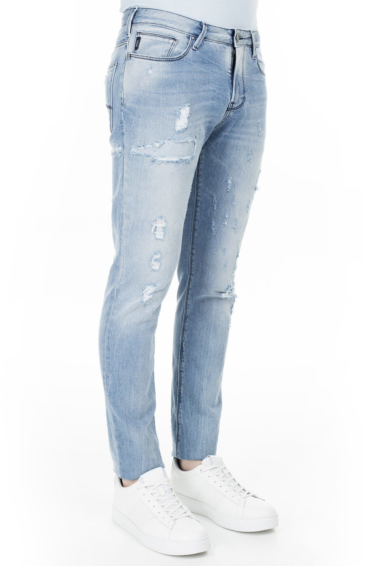Armani J06 Jeans Erkek Kot Pantolon 3Y6J06 6D1VZ 1500 AÇIK MAVİ