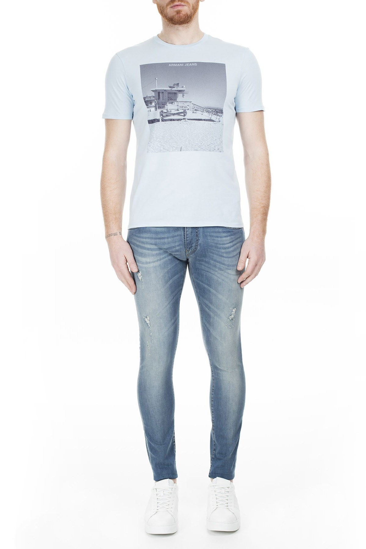 Armani Jeans Erkek Kot Pantolon 3Y6960 6D2CZ 1500 MAVİ