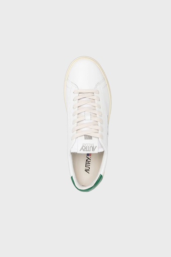 Autry Dallas Hakiki Deri Sneaker Erkek Ayakkabı ADLM-NW02 BEYAZ-YEŞİL - 4