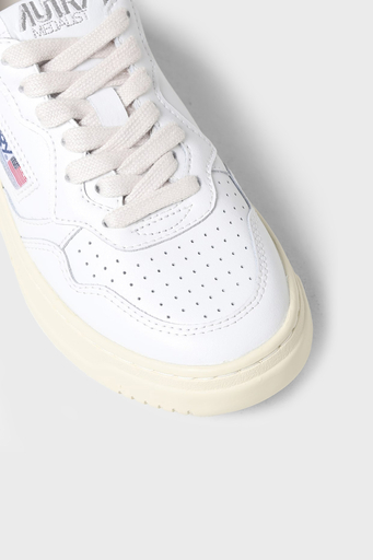 Autry Medalist Hakiki Deri Sneaker Bayan Ayakkabı AULW-LL20 BEYAZ-YEŞİL - 4