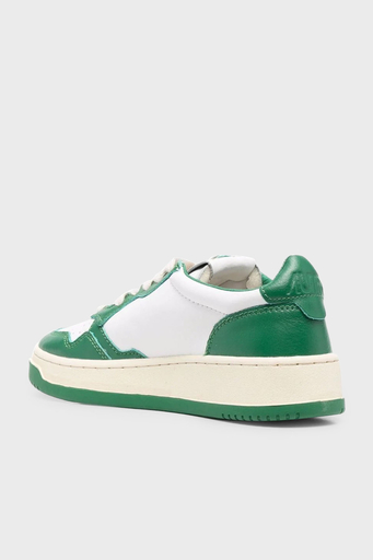 Autry Medalist Hakiki Deri Sneaker Bayan Ayakkabı AULW-WB03 BEYAZ-YEŞİL - 2