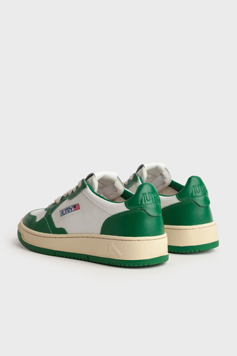 Autry Medalist Hakiki Deri Sneaker Bayan Ayakkabı AULW-WB03 BEYAZ-YEŞİL - 3