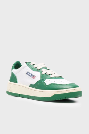 Autry Medalist Hakiki Deri Sneaker Bayan Ayakkabı AULW-WB03 BEYAZ-YEŞİL - 6