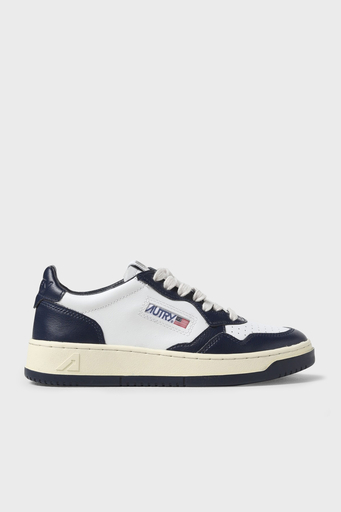Autry Medalist Hakiki Deri Sneaker Bayan Ayakkabı AULW-WB04 BEYAZ-LACİVERT - 5