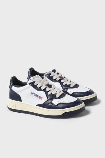 Autry Medalist Hakiki Deri Sneaker Bayan Ayakkabı AULW-WB04 BEYAZ-LACİVERT - 6