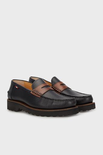 Bally Hakiki Deri Loafer Erkek Ayakkabı NOAH I944 SİYAH - 3