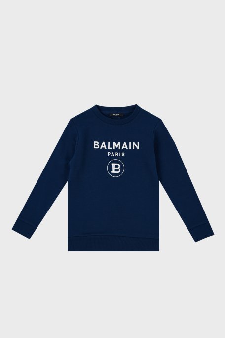 Balmain Pamuklu Bisiklet Yaka Çocuk Sweat 6M4760 MX270 621 SAKS - 1