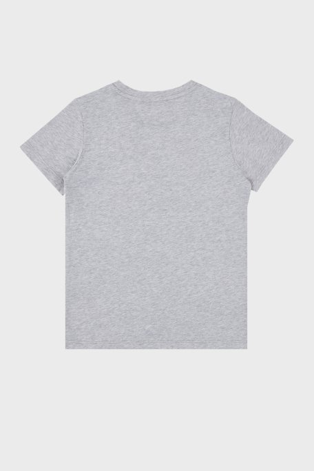 Balmain Pamuklu Bisiklet Yaka Çocuk T Shirt 6M8701 MX030 905NE GRİ - 2