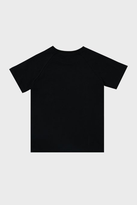 Balmain Pamuklu Bisiklet Yaka Çocuk T Shirt 6O8101 OX390 930OR SİYAH - 2