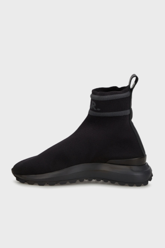 Balr Logo Baskılı Çorap Formlu Tırtıklı Taban Bilekli Sneaker Erkek Ayakkabı B1512.1012 102 SİYAH - 7