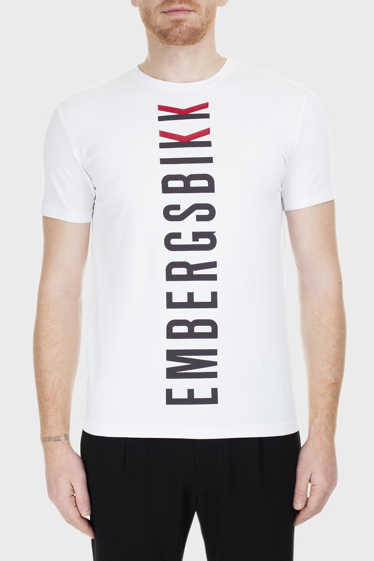 Bikkembergs Erkek T Shirt C700111E1951A00 BEYAZ