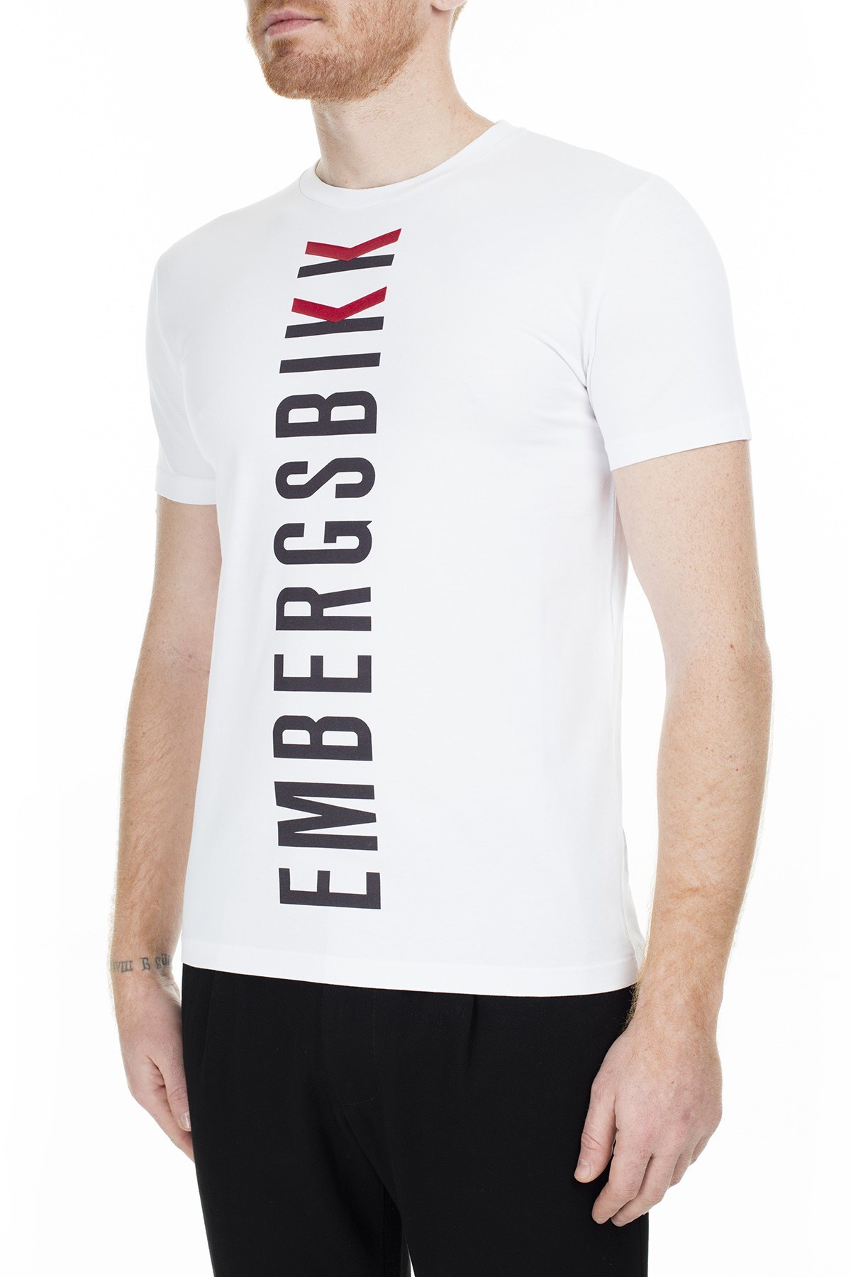 Bikkembergs Erkek T Shirt C700111E1951A00 BEYAZ