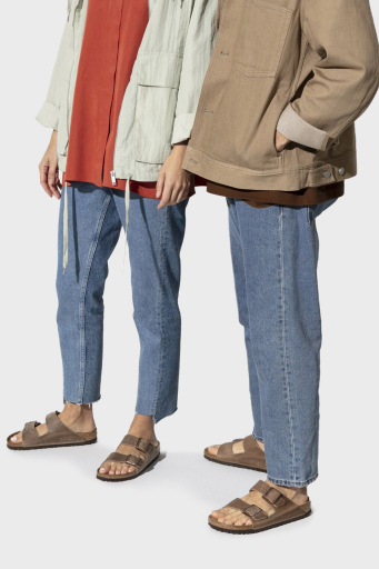 Birkenstock Arizona Sfb Leoi Çift Bantlı Unisex Terlik 552813 AÇIK KAHVE - 2