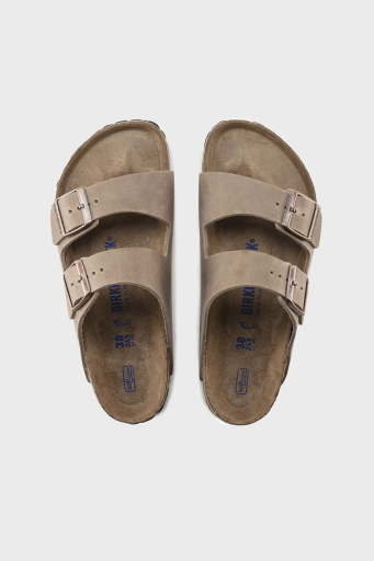 Birkenstock Arizona Sfb Leoi Çift Bantlı Unisex Terlik 552813 AÇIK KAHVE - 4