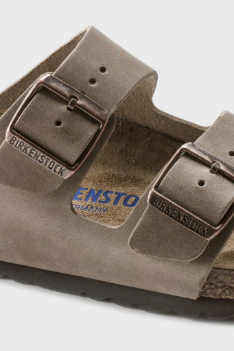 Birkenstock Arizona Sfb Leoi Çift Bantlı Unisex Terlik 552813 AÇIK KAHVE - 5