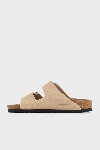 Birkenstock Arizona Vl Çift Bantlı Süet Bayan Terlik 1029260 BEJ - 2