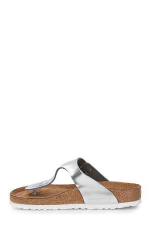 Birkenstock - BIRKENSTOCK Bayan Terlik 1003674 GÜMÜŞ (1)