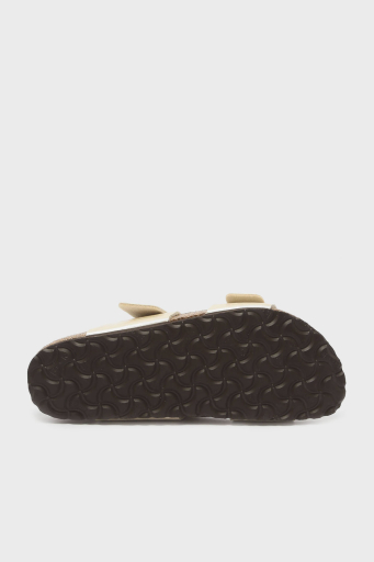 Birkenstock Sydney Cushion Çift Bantlı Bayan Terlik 1029492 BEJ - 5