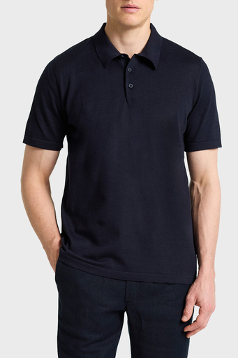 Bluemint % 100 Pamuk Relaxed Fit Düğmeli Erkek Polo Yaka T Shirt BM25020372MS 155 KOYU LACİVERT - 1