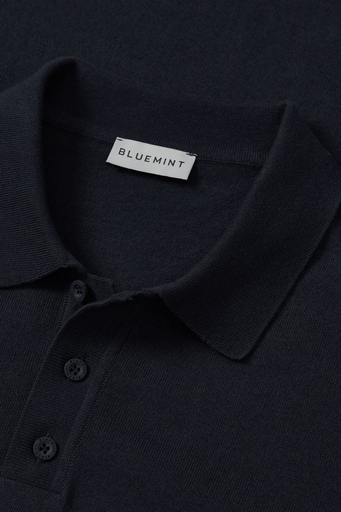 Bluemint % 100 Pamuk Relaxed Fit Düğmeli Erkek Polo Yaka T Shirt BM25020372MS 155 KOYU LACİVERT - 2