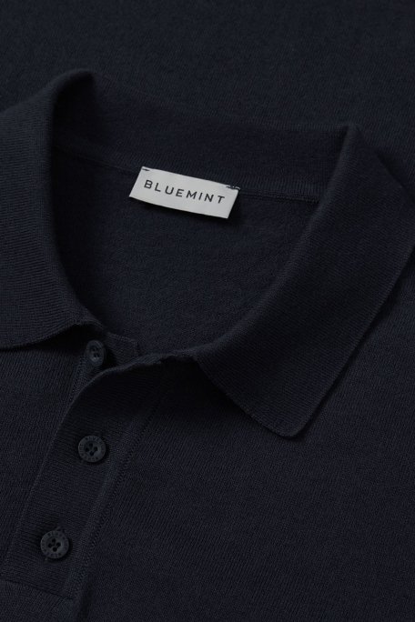 Bluemint % 100 Pamuk Relaxed Fit Düğmeli Erkek Polo Yaka T Shirt BM25020372MS 155 KOYU LACİVERT - 3