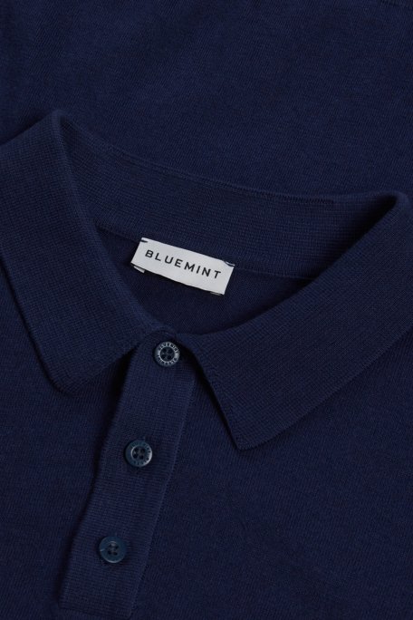 Bluemint % 100 Pamuklu Regular Fit Polo Yaka Erkek Triko BM24020102MW 313 İNDİGO - 3
