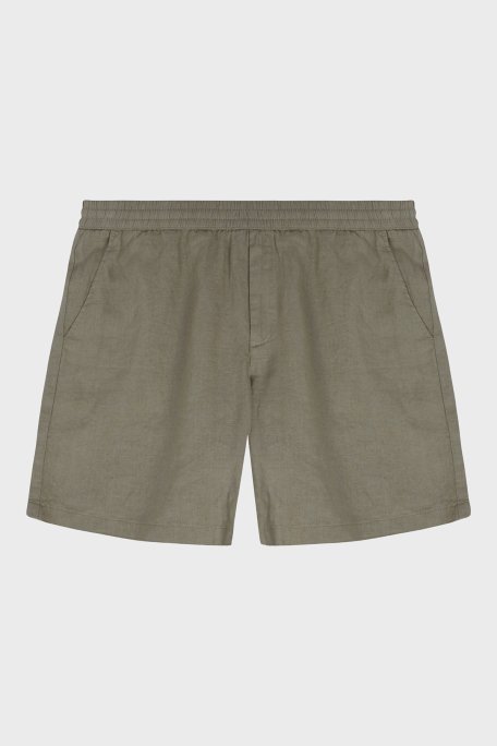 Bluemint Edmund % 100 Keten Comfort Fit Erkek Short BM24004384MS 1021 AÇIK YEŞİL - 1